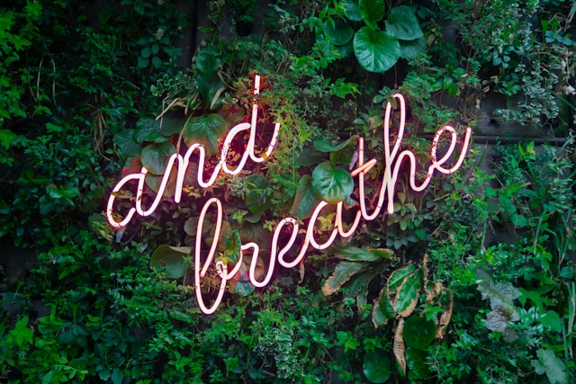 And Breathe Neon Sign