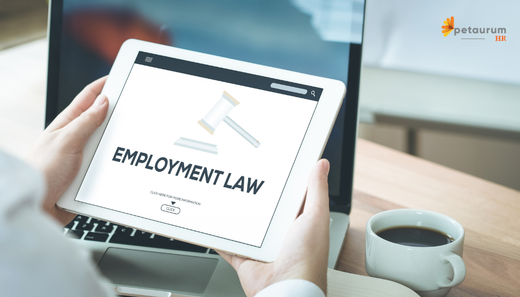 Person reading employment law guidance on a tablet, representing employment law changes October 2026.